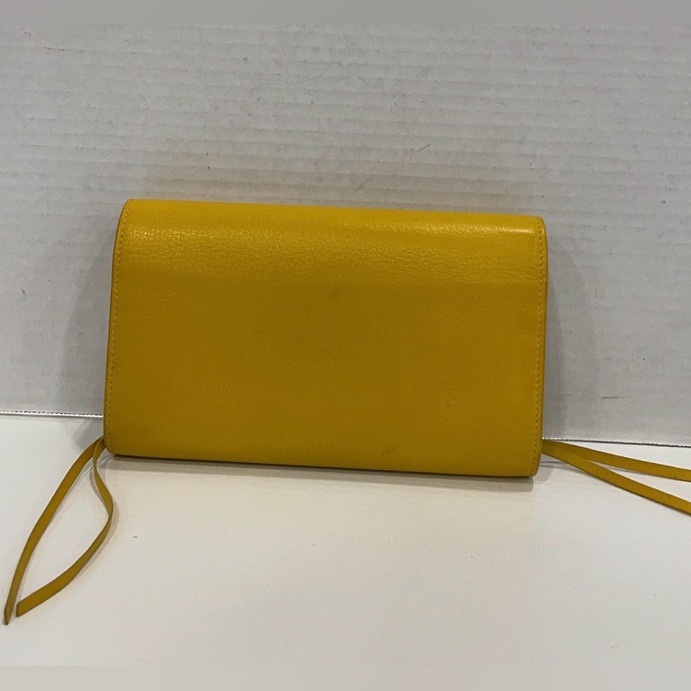 Balenciaga Leather Yellow Clutch Organizer - Picture 11 of 11